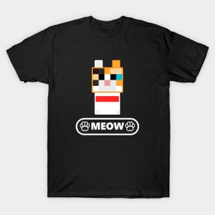 Ulla Britta Cat Meow White T-Shirt